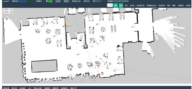 消毒機(jī)器人路徑建圖配置界面